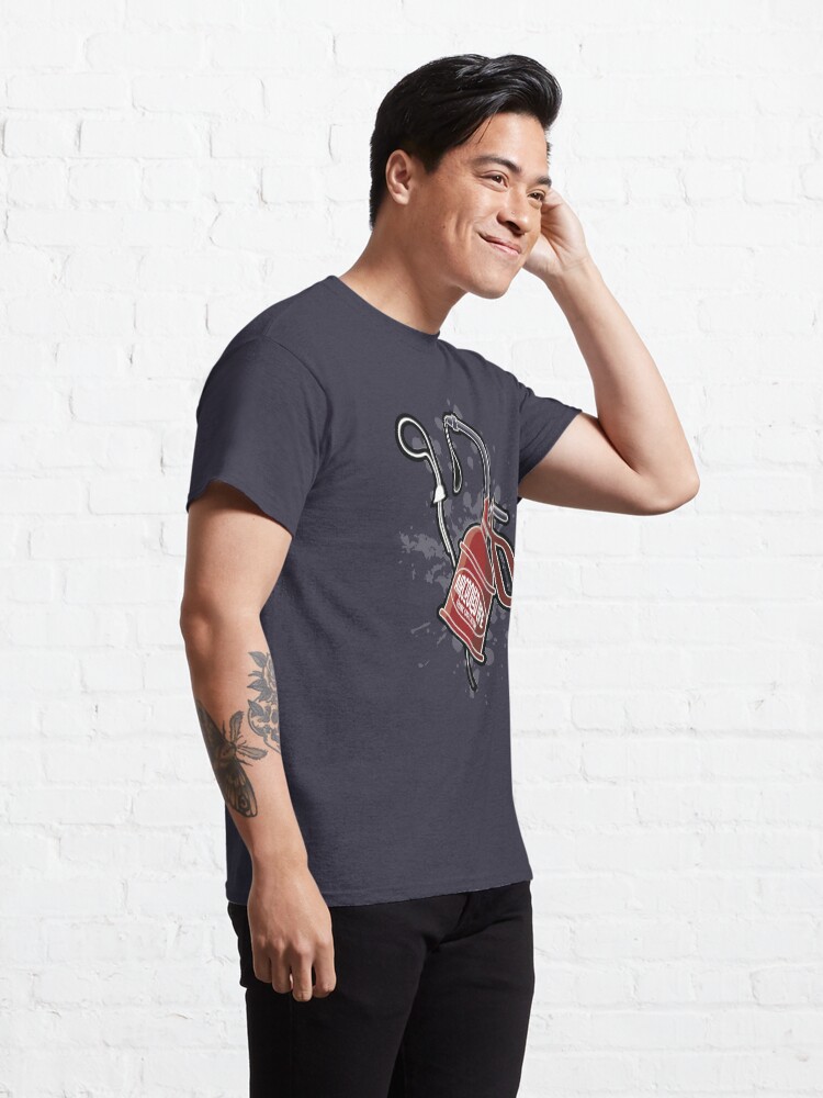 Alternate view of Oil is Aircooled Life - Oil Can Dip Stick Design Classic T-Shirt