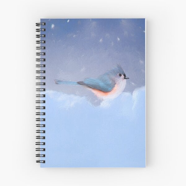 Item preview, Tufted Titmouse Painting - Cute Original Bird Art designed and sold by alpendesigns.