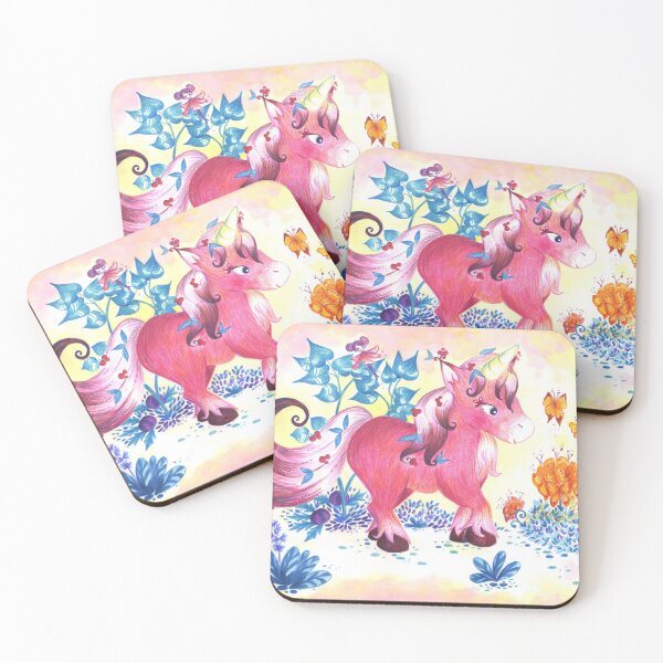 Item preview, Pink unicorn designed and sold by Ozmoze.