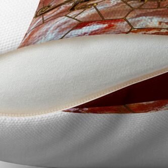 Alternate view of Dragon on Glass Throw Pillow
