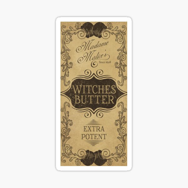 Item preview, Witches' Butter Potion Label designed and sold by Abbey Ash.