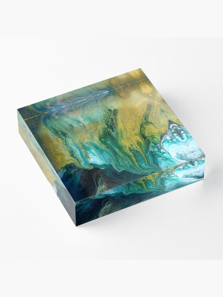 Alternate view of Land of Shadows Acrylic Block
