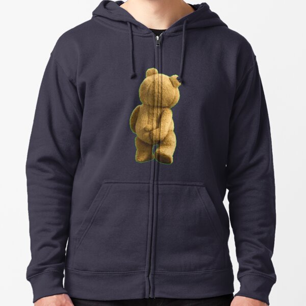 Ted Bear Scratching His Ass Zipped Hoodie By Bejarano518 Redbubble