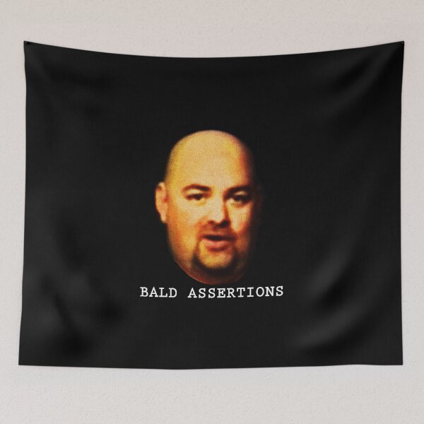 Item preview, Bald Assertions (noir) designed and sold by GodsAutopsy.