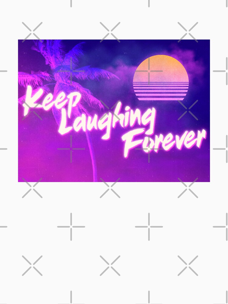 Thumbnail 3 of 3, Tank Top, Keep Laughing Forever 80's Style designed and sold by warrant311.