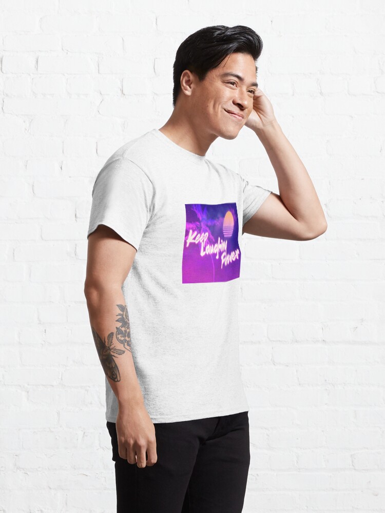 Alternate view of Keep Laughing Forever 80's Style Classic T-Shirt