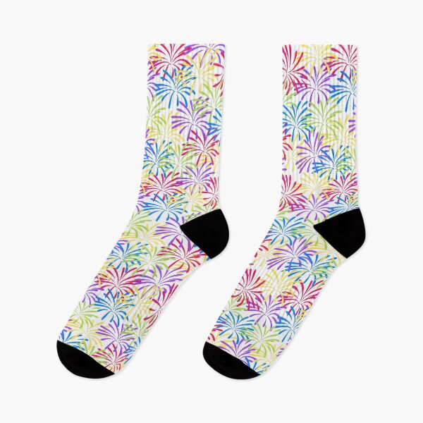Item preview, Colorful Firework Splash Pattern White designed and sold by karwilberevivalcollection.