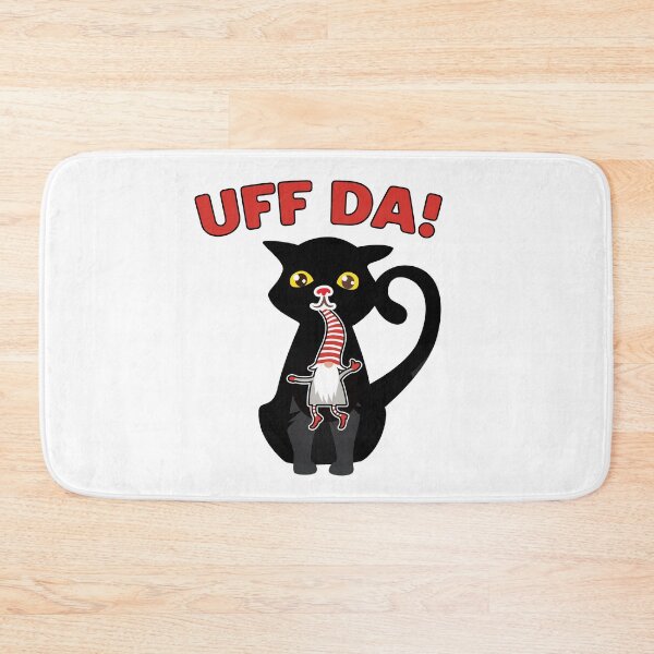 Item preview, Uff Da! Funny Shirt Cat Catching Gnome Norwegian American designed and sold by funnytshirtemp.