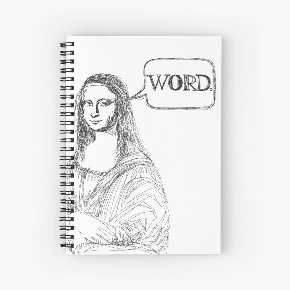 Line Drawing Of Mona Lisa With An Opinion Art Print By Veerapfaffli Redbubble