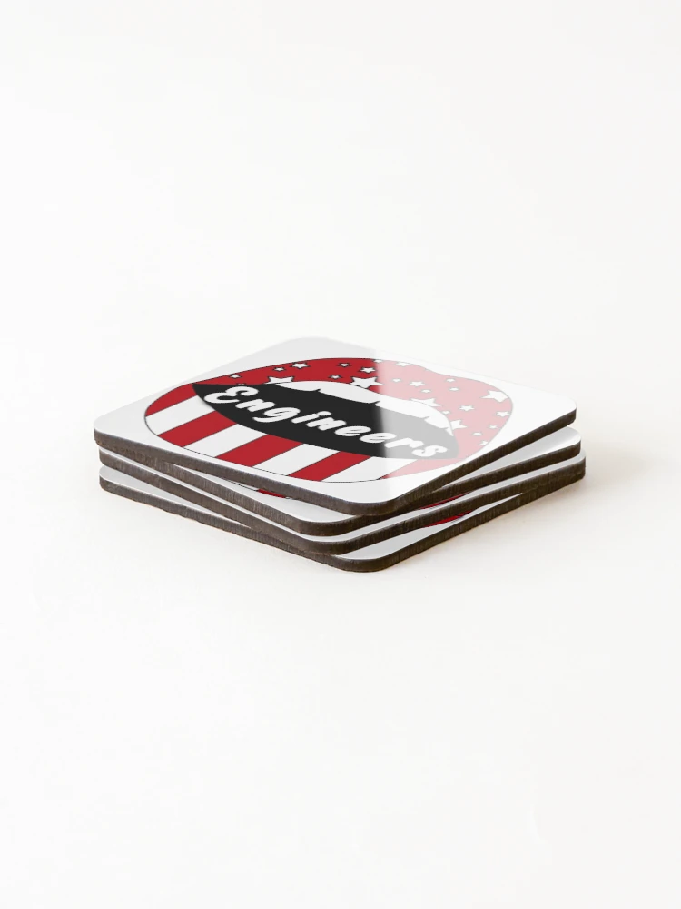 Thumbnail 4 of 5, Coasters (Set of 4), RPI Lips! designed and sold by Becca De Rosa.