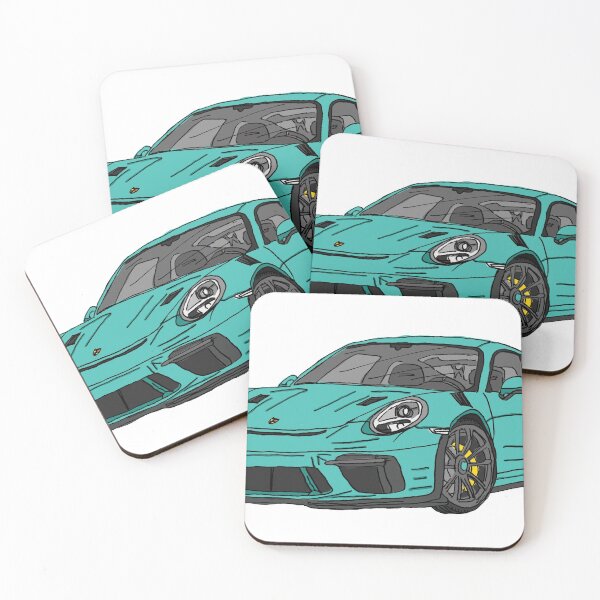 Aperçu de l'œuvre Voiture de sport bleue créée et vendue par CreateWandrlust.