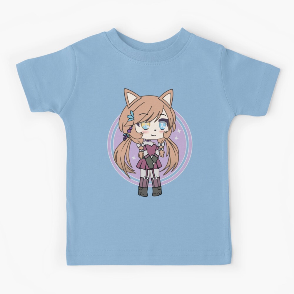 Cute Gacha Girl Foxy Chan Kids T-Shirt