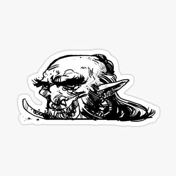 Headless Troll Sticker For Sale By Inkntroll Redbubble 