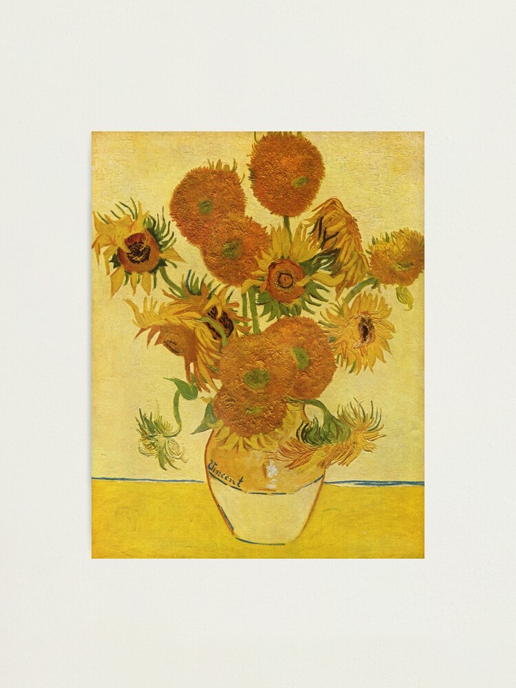 Alternate view of Sunflowers (Vincent Van Gogh) Photographic Print