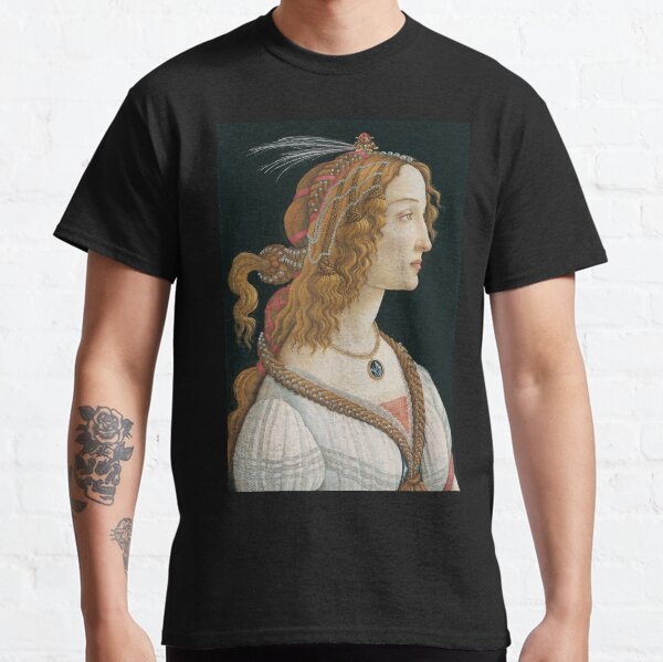 Portrait of a Lady by Botticelli Classic T-Shirt