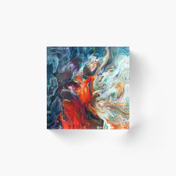 Fire And Water Acrylic Block