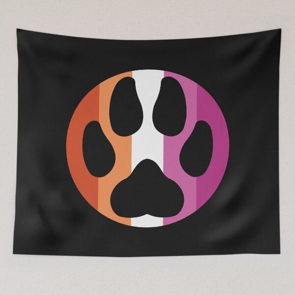 Item preview, Paw in a circle - Pride (Lesbian) designed and sold by storm-fox-art.
