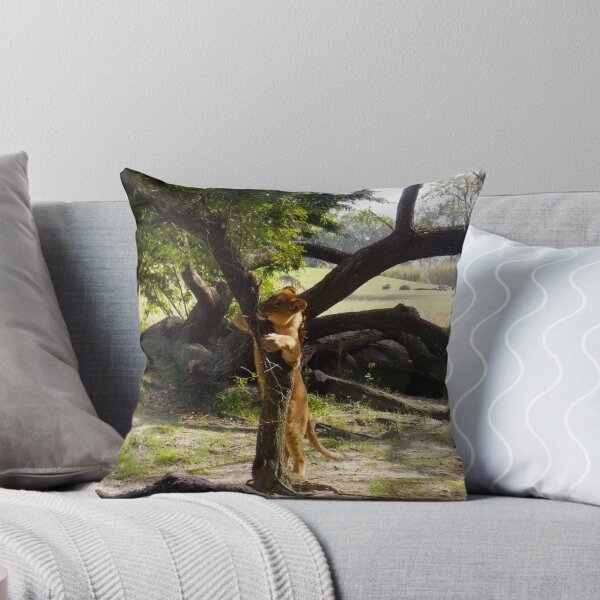 Item preview, Lion Climbing Tree designed and sold by tessanicole.