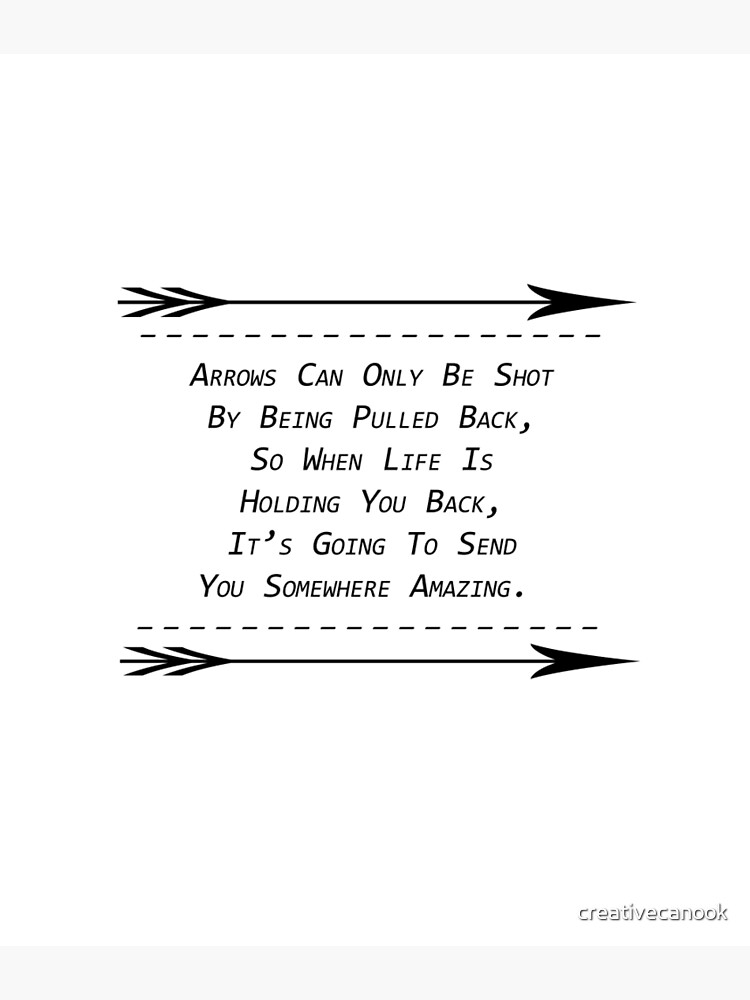 Arrow Quote~" Greeting Card By Creativecanook | Redbubble