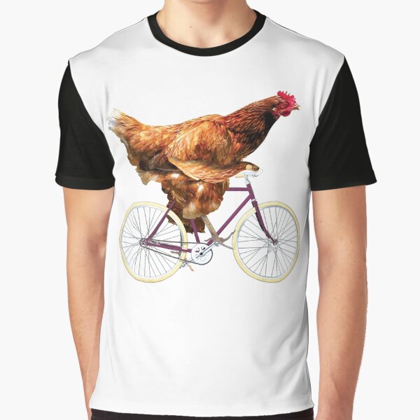 Aperçu de l'œuvre Poulet excentrique à vélo créée et vendue par RamiBeans.