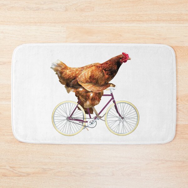 Item preview, Quirky Chicken Riding Bicycle designed and sold by RamiBeans.