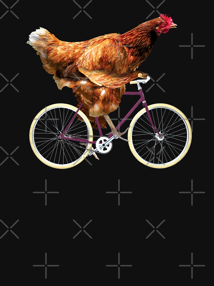 "Quirky Chicken Riding Bicycle" Active TShirt for Sale by RamiBeans