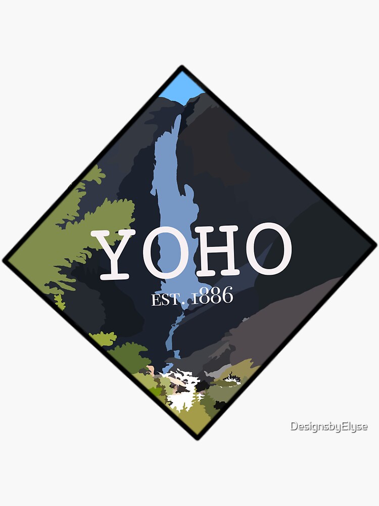 Thumbnail 3 of 3, Sticker, Yoho National Park designed and sold by DesignsbyElyse.