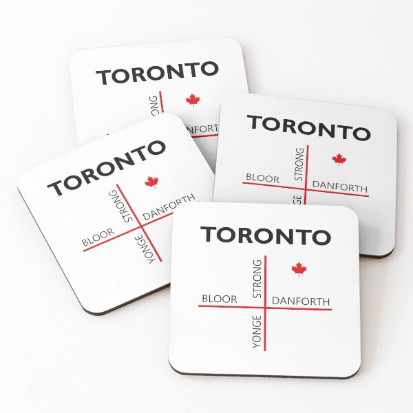 Item preview, Toronto Canada Strong Street Map Color designed and sold by TinyStarCanada.