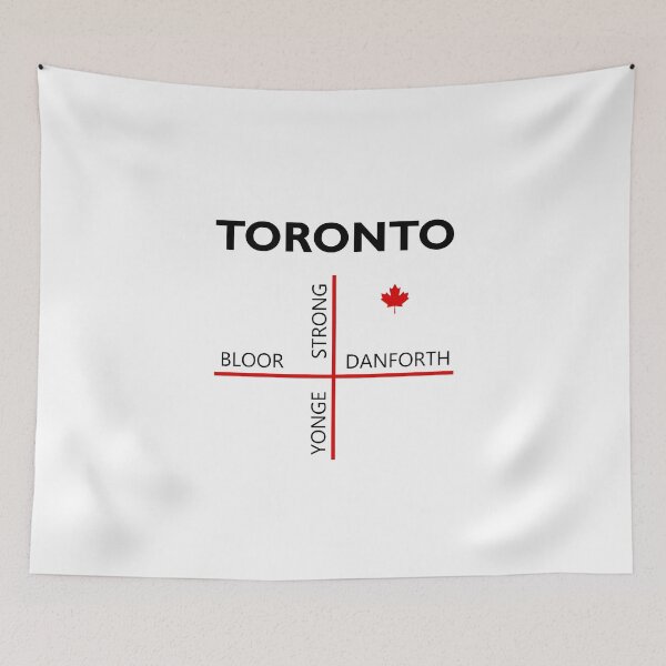 Item preview, Toronto Canada Strong Street Map Color designed and sold by TinyStarCanada.