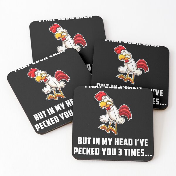 Item preview, Chicken lovers I may look calm but ive pecked you 3 times T-Shirt designed and sold by SickDesign.