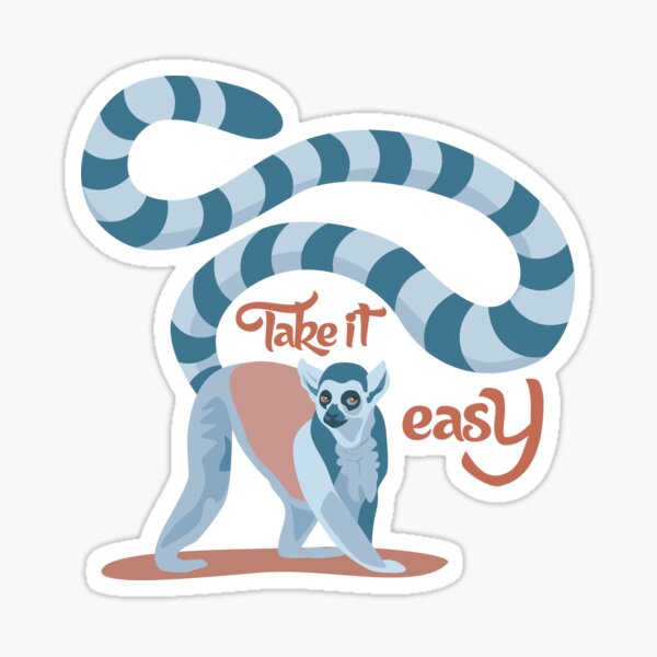 Lémurien - Prend ça cool Sticker