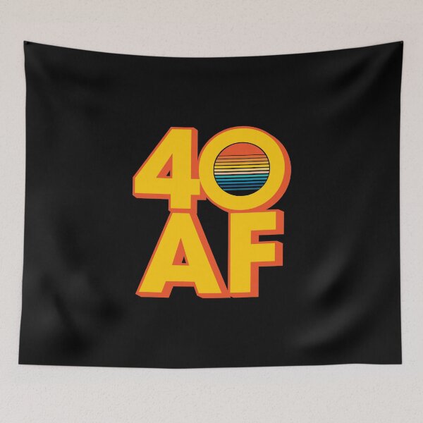 Item preview, 40 AF funny 40th birthday gift for women and men vintage Forty af born 1979 designed and sold by Scoopivich.