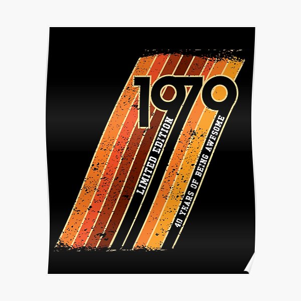Back In 1979 Printed Poster OR Printable Milestone Birthday Birthday Back In 1979 Printed Poster OR Printable Milestone Birthday Birthday