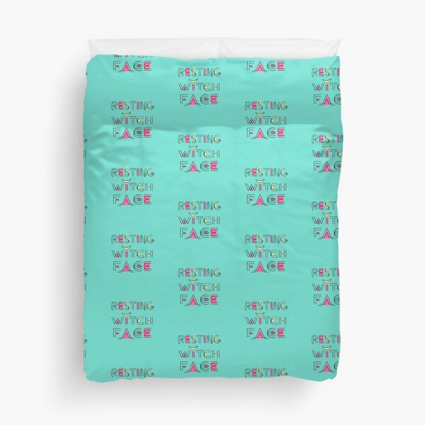 Resting Witch Face Duvet Cover