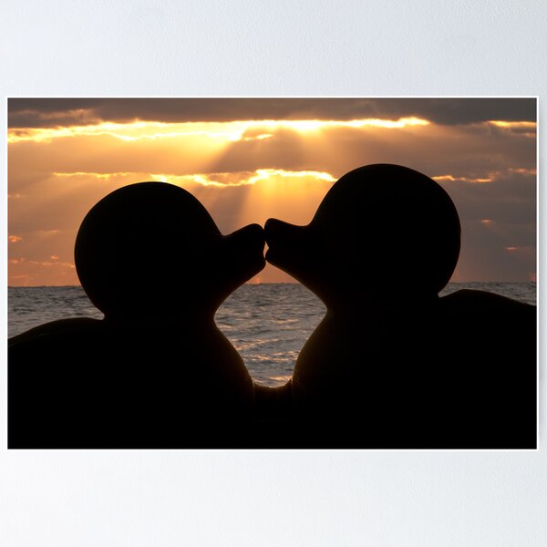 Item preview, "The Kiss" - the rubber duckies smooching designed and sold by ArtThatSmiles.