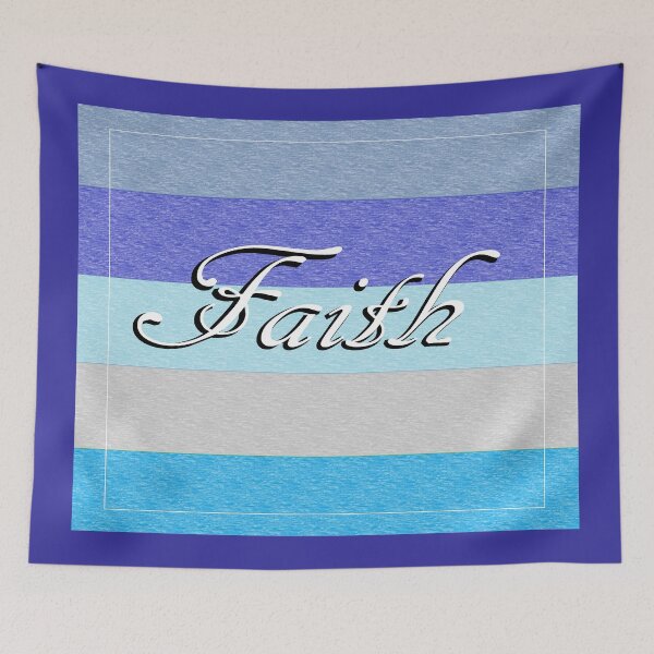 Item preview, FAITH on Blue designed and sold by EloiseArt.
