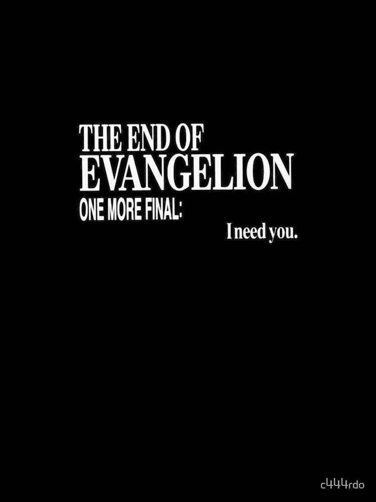 One More Final I Need You "I Need You - Evangelion One More Final " iPhone Case & Cover by
