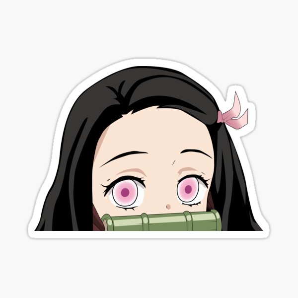 Nezuko Kamado Peeker | Demon Slayer Sticker
