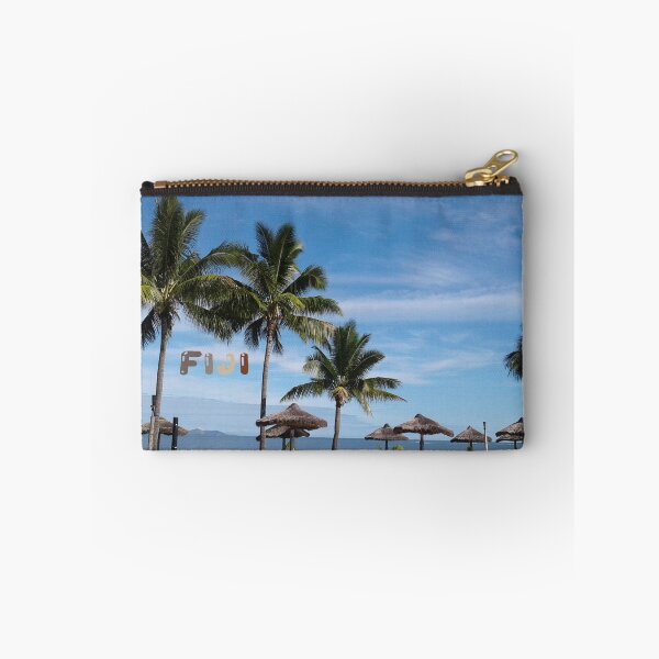 Item preview, FIJI Islands Paradise Palms with Fiji Brown Text designed and sold by KarenBarron.