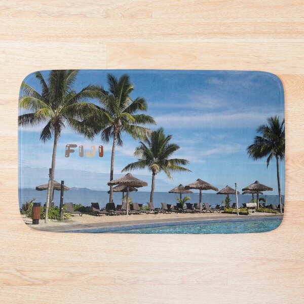 Item preview, FIJI Islands Paradise Palms with Fiji Brown Text designed and sold by KarenBarron.