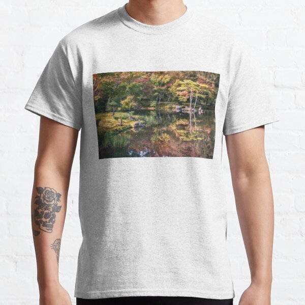 Japanese Garden, colorful in autumn in Kyoto,Japan. Classic T-Shirt