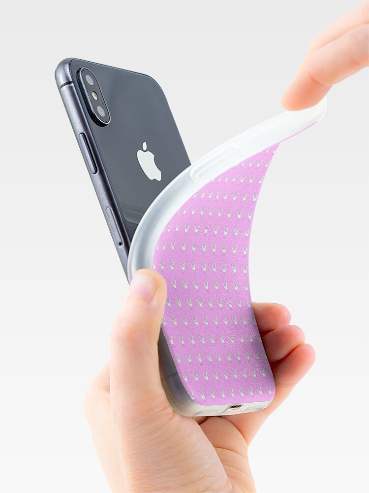 Alternate view of hang 10 pink iPhone Case & Cover