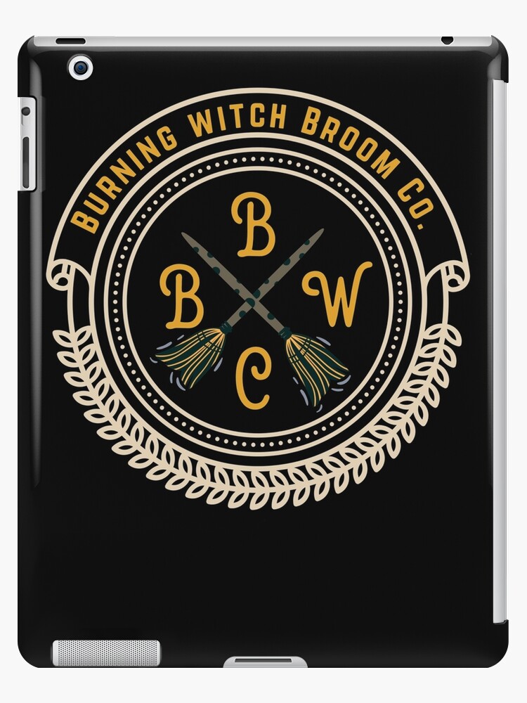 Halloween Entwurf Brennender Hexen Besen Co Ipad Hulle Skin Von Dcanimal Redbubble