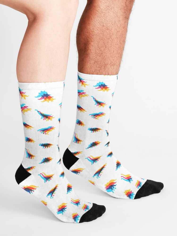 Alternate view of Dinosaur Kaleidoscope Socks