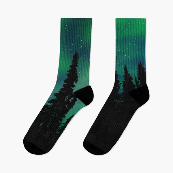 Item preview, Northern Lights Over the Forest designed and sold by julieerinphotos.