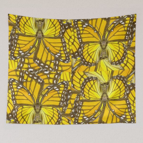 Item preview, DECORATIVE MODERN ART  YELLOW MONARCH BUTTERFLIES, designed and sold by sharlesart.
