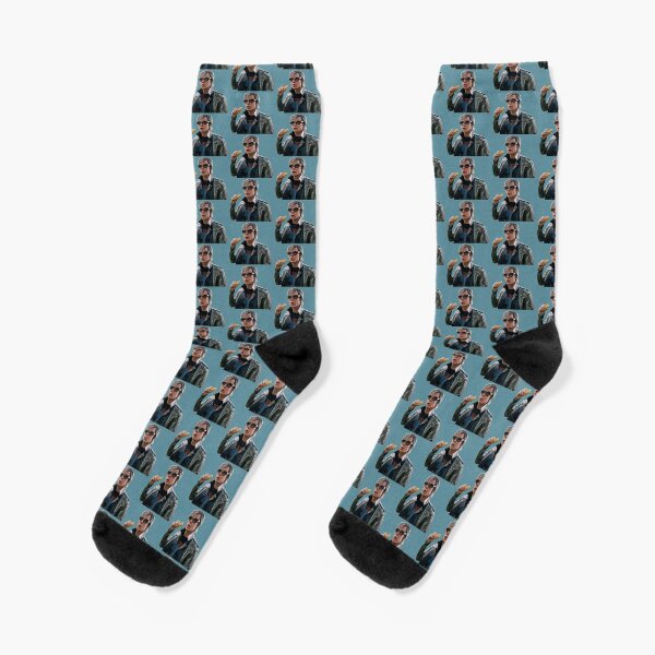 Evan Peters Eating Twinkie Cutout Edit 6 Socks