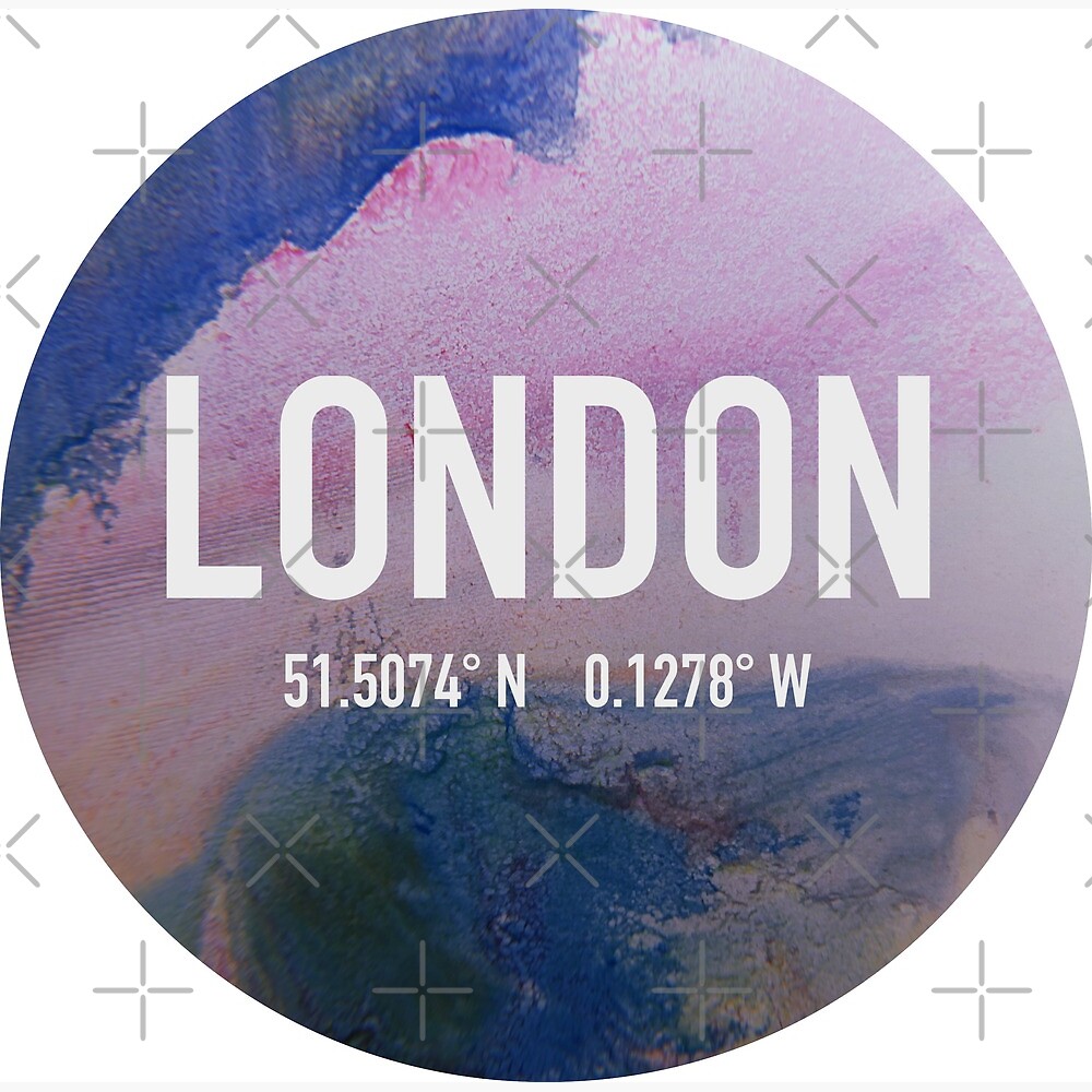 London Coordinates — Poster
