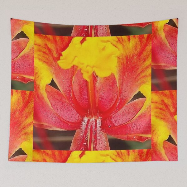 Item preview, Canta, naturaleza, amarillo, rojo, flor, flora, resumen IMG_20190915_173248_530 designed and sold by ScottFreeArt.