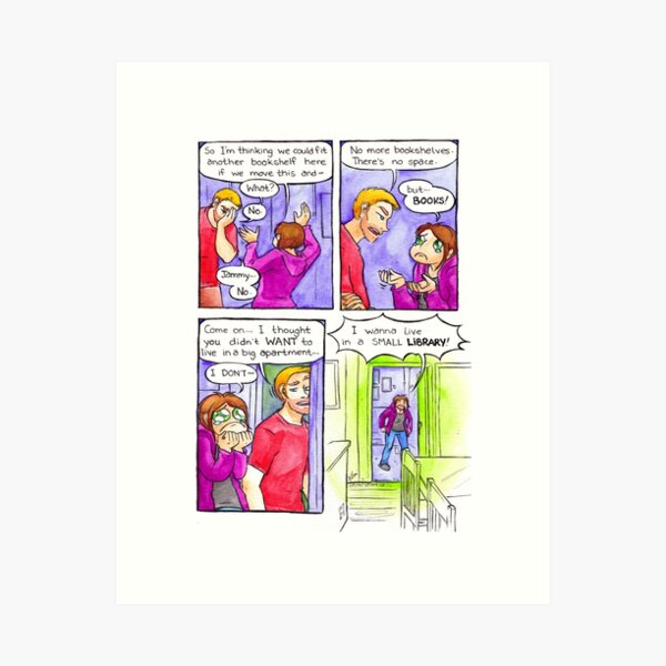 Wasted Talent - Small Library Art Print